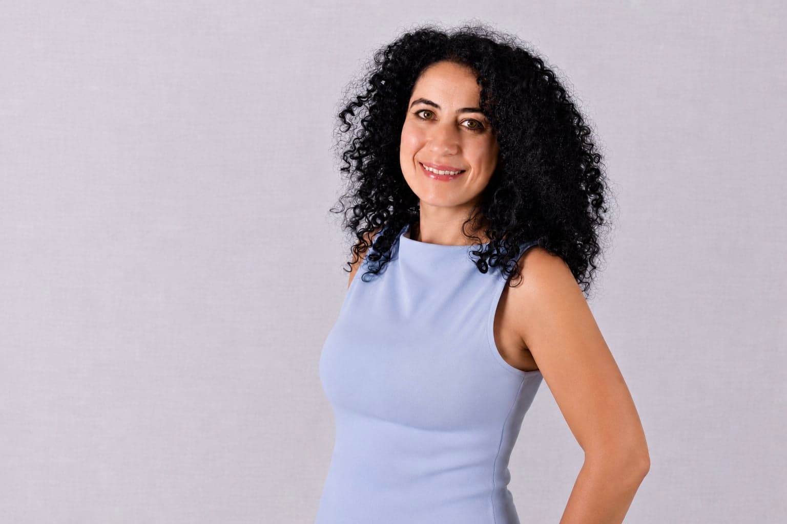 Sandra Madi, Certified Hypnotherapist and RTT Practitioner, in her studio